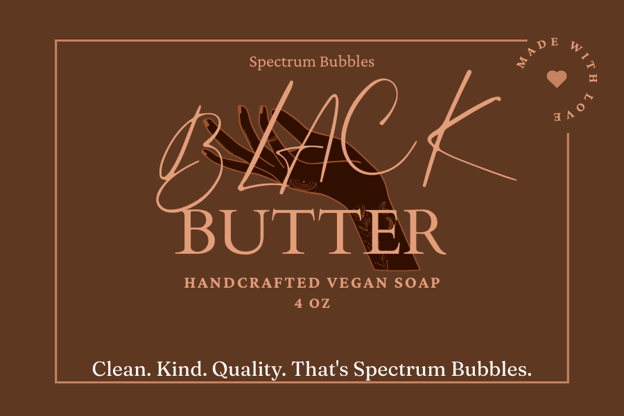 Black Butter Bar Soap